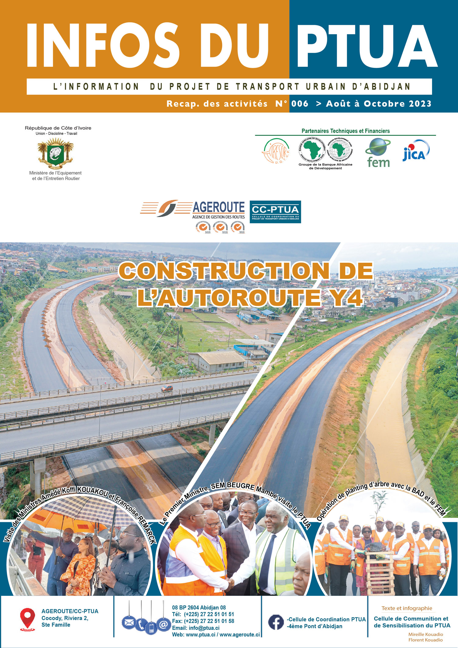 L'INFORMATION DU PROJET DE TRANSPORT URBAIN D'ABIDJAN N°006